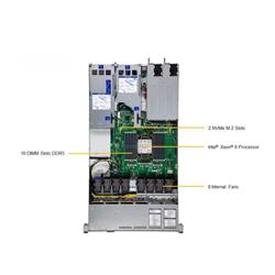 SUPERMICRO 1U Hyper SuperSever ( H14DSH, CSE-HS101-R000NFP) AMD EPYC 9654 96C/192T, 32GB DDR5-5600 2Rx8 ECC RDIMM (x64), SSD 2.
