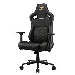COUGAR Chaise de jeu Defensor Gold Gris cendré Leatherette