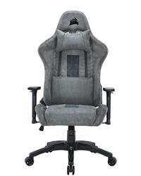 CORSAIR TC100 Fauteuil de jeu en tissu, coupe décontractée, gris clair