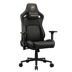 COUGAR Chaise de jeu Defensor Gold Gris cendré Leatherette