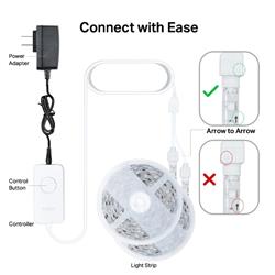 TP-Link Tapo Bande lumineuse LED intelligente RGBIC, 50 zones de couleur RVBIC, synchronisation avec le son, bande LED Wi-Fi...