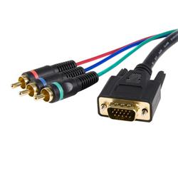 STARTECH 3ft VGA HD-15 to Component RCA Breakout Cable Adapter