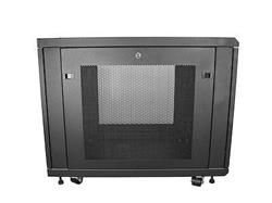 4-Post 12U server rack w/ adjustable mounting depth for IT equipment