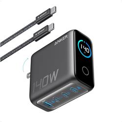 Anker Charger 140W USB C / USB A Charger, 4-Port GaN w/ Cable