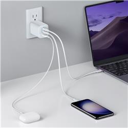 Anker 67W 3-Port GaN Wall Charger with USB-C Cable Bundle