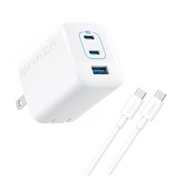 Anker 67W 3-Port GaN Wall Charger with USB-C Cable Bundle