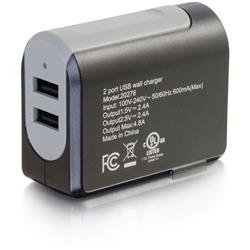 Legrand C2G Chargeur mural USB à 2 ports - Adaptateur secteur