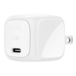 Belkin BoostCharge Charger 30W USB-C GaN Charger Block, Super Fast Charging PD 3.0 w/ GaN Technology - Samsung Galaxy S25, Apple iPhone 17, Air, Pro, Pro Max, iPad, MacBook, AirPods, Nintendo Switch 2 & More, WCA008dqWH