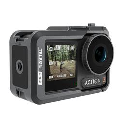 TELESIN Cadre de cage à lapin en métal pour DJI OSMO ACTION 4 & 3 | Lé