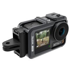 TELESIN Cadre de cage à lapin en métal pour DJI OSMO ACTION 4 & 3 | Lé