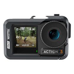 TELESIN Cadre de cage à lapin en métal pour DJI OSMO ACTION 4 & 3 | Lé