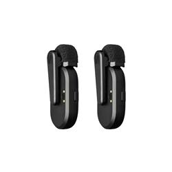 SHURE MoveMic Two Two-Channel Wireless Lavalier Microphones, Black