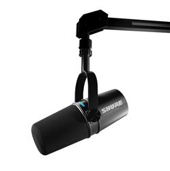 SHURE MV7i Microphone USB à 2 canaux et interface audio, Noir