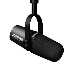 SHURE MV7i Microphone USB à 2 canaux et interface audio, Noir