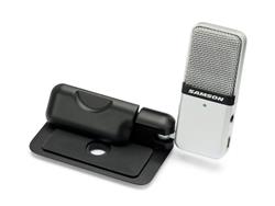 SAMSON Microphone portatif à condensateur USB, argent