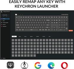 Keychron K10 Max Full Size Keyboard Linear switches