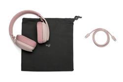 Logitech Zone Vibe 100 lightweight wireless headset - Rose