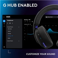 LOGITECH - G325 LIGHTSPEED Wireless Bluetooth Gaming Headset - Black