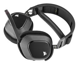 Corsair HS80 RGB Wireless Casque de jeu haut de gamme - Carbone