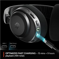 SteelSeries Arctis Nova 3P - Wireless Multiplatform Headset - Black(Open Box)
