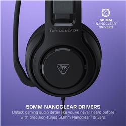 Turtle Beach Atlas 200 Wired Gaming Headset, Black