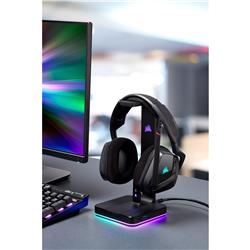 CORSAIR GAMING ST100 RGB Premium Headset Stand with 7.1 Surround Sound(Open Box)