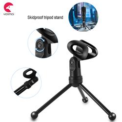 YANMAI Q3B Gaming Microphone With Foldable Tripod Stand, Black