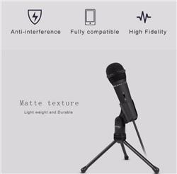 YANMAI SF-910 Computer Microphone With Tripod Stand, Black