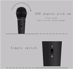 YANMAI SF-910 Computer Microphone With Tripod Stand, Black