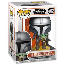 Funko POP! STAR WARS - The Mandalorian with The Child (Flying)