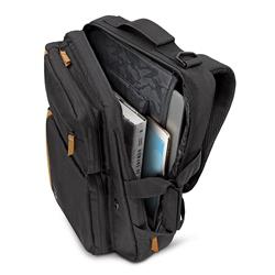 SAC À DOS / SERVIETTE D'ORDINATEUR PORTABLE HYBRIDE SOLO DUANE 15,6 POUCES - NOIR / BEIGE
