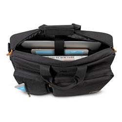 SAC À DOS / SERVIETTE D'ORDINATEUR PORTABLE HYBRIDE SOLO DUANE 15,6 POUCES - NOIR / BEIGE
