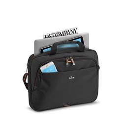 SOLO New York Ace 15.6" Slim Briefcase, Black
