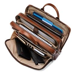 SAMSONITE Classic Leather 15,6" Toploader, Cognac