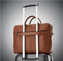 SAMSONITE Classic Leather 15,6" Toploader, Cognac