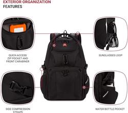SwissGear 14” Laptop Backpack, Black