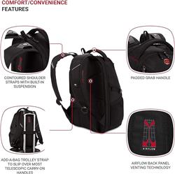 SwissGear 14” Laptop Backpack, Black