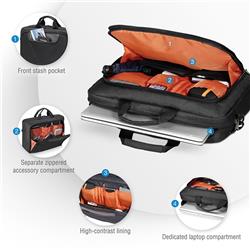 EVERKI Advance 17.3" Notebook Briefcase, Black