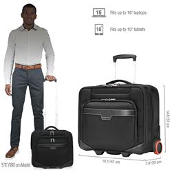 Everki (Journey) - Mallette à roulettes pour ordinateur portatif - Compartiment adaptable de 11 po à 16 po (EKB440)