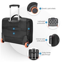Everki (Journey) - Mallette à roulettes pour ordinateur portatif - Compartiment adaptable de 11 po à 16 po (EKB440)