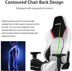 AKRacing (Arctica Series) - Chaise de jeu blanc/noir