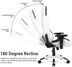 AKRacing (Arctica Series) - Chaise de jeu blanc/noir