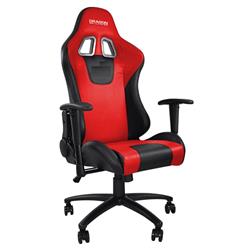 iCAN (DragonWar) - Chaise de course ergonomique noir/rouge(Open Box)