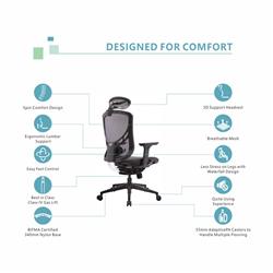 GTCHAIR I-VINO Ergonomic Office Chair, Back(Open Box)