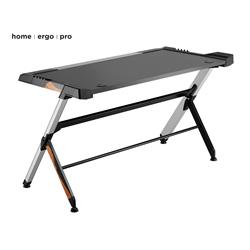 BRATECK (GMD01-1) - Bureau de jeu haut de gamme RVB noir