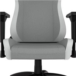 CORSAIR TC200 Fabric Gaming Chair - Standard Fit, Light Grey / White