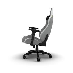 CORSAIR TC200 Fabric Gaming Chair - Standard Fit, Light Grey / White