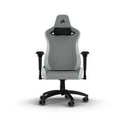CORSAIR TC200 Fabric Gaming Chair - Standard Fit, Light Grey / White