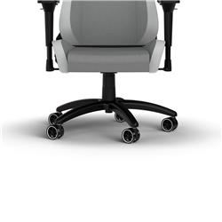 CORSAIR TC200 Fabric Gaming Chair - Standard Fit, Light Grey / White