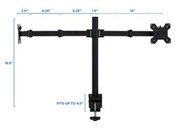 Mount-It! 13"-27" Dual Monitor Mount | MI-2752
